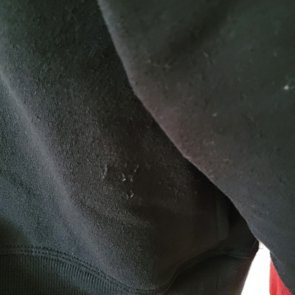 Tommy Hilfiger Sport Women’s Relaxed Fit Slightly Cropped Hoodie – Black & Red, - Picture 4 of 7